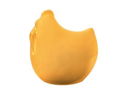 Keramická slepička zlatá 5cm