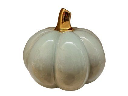Keramická dýně mint 18cm